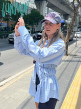 Lunivop Chic Pocket Solid Color Shirts Women 2024 Spring New Long Sleeve Waist Folds Lapel Collar