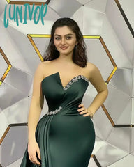 Lunivop Chic Sleeveless Evening Dresses For Women 2024 Sexy Mermaid Floor-Length Prom Gown Dubai