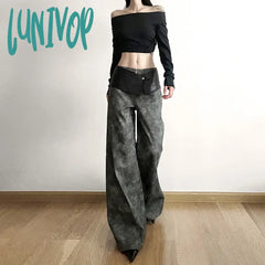 Lunivop Classic Vintage All-Match Casual Trendy Cool Youth Vitality Women’s Patchwork Gender-Free
