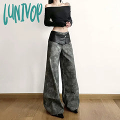 Lunivop Classic Vintage All-Match Casual Trendy Cool Youth Vitality Women’s Patchwork Gender-Free