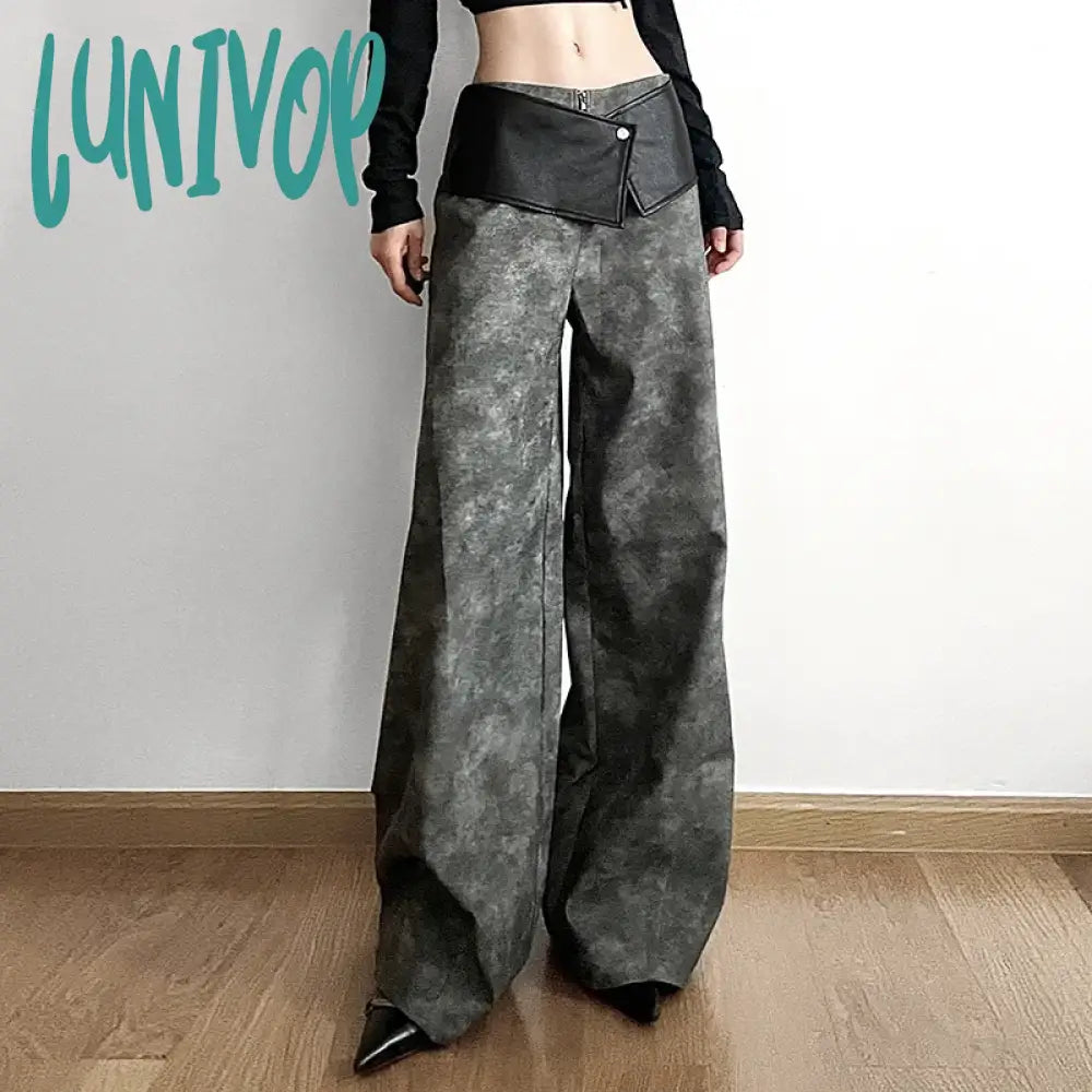 Lunivop Classic Vintage All-Match Casual Trendy Cool Youth Vitality Women’s Patchwork Gender-Free