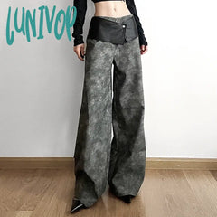Lunivop Classic Vintage All-Match Casual Trendy Cool Youth Vitality Women’s Patchwork Gender-Free
