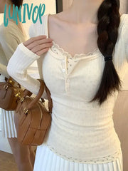 Lunivop Coquette Y2K Beige Floral T-Shirts Women Korean Reviews Many Clothes Fairycore Cute Long