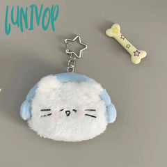 Lunivop Cute Plush Wallets For Women Small Original Designer Kawaii Lolita Coin Purse Cartoon
