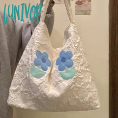 Lunivop Designer Aesthetic Womens Shoulder Bag Literary Lightweight Korean Style Fashion Tote Cute