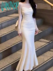 Lunivop Elegant And Chic Women Solid Bodycon Midi Dress Spring Summer Long Sleeve Casual Vintage