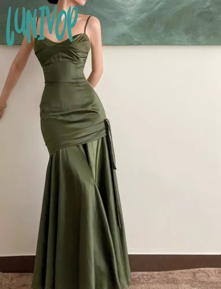 Lunivop Elegant Emerald Green Irregular Patchwork Evening Party Dress lunivop Lunivop Elegant Emerald Green Irregular Patchwork Evening Party Dress lunivop