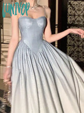Lunivop Elegant Party Short Dresses For Women New Summer Vintage Spaghetti Strap Casual Female