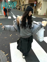 Lunivop Fashion Sexy Backless Camisole Tops Y2K Grunge Sleeveless Loose Stank Top Summer New