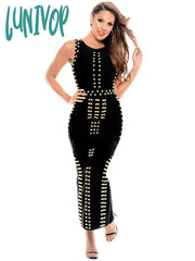 Lunivop Fashion Women Sleeveless Sexy Bodycon Bandage Dress Vestidos Elegantes Para Mujer Formal