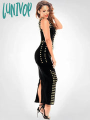 Lunivop Fashion Women Sleeveless Sexy Bodycon Bandage Dress Vestidos Elegantes Para Mujer Formal