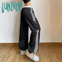 Lunivop Folds Tough Stitching Personality Trend Cool Breathable Soft Loose Casual Street Travel