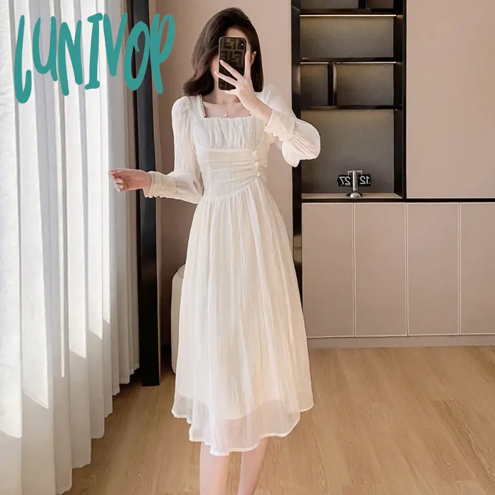 Lunivop French Elegant Princess Evening Party Dresses Women’s Spring And Summer Temperament