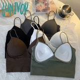 Lunivop French Seamless Camisole Bra For Women Fitness Crop Tops Summer Elegant Sexy All-Match