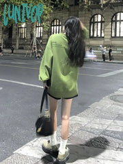 Lunivop Harajuku Fashion Graphic Sweatshirts Women Korean Style Streetwear Hoodies Grunge Kpop