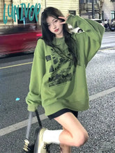 Lunivop Harajuku Fashion Graphic Sweatshirts Women Korean Style Streetwear Hoodies Grunge Kpop