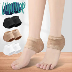 Lunivop Heel Protector Protective Sleeve Half Size Socks Gel Anti-Cracking Foot Cover Skin Care