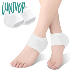 Lunivop Heel Protector Protective Sleeve Half Size Socks Gel Anti-Cracking Foot Cover Skin Care