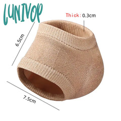 Lunivop Heel Protector Protective Sleeve Half Size Socks Gel Anti-Cracking Foot Cover Skin Care