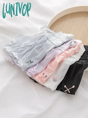 Lunivop Ice Silk Lace Sweet Girly Underwear Pack Hip Cotton Crotch Women’s Mid-Waist Briefs