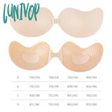 Lunivop Invisible Push Up Bra For Women Backless Strapless Seamless Front Closure Bralette