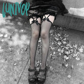 Lunivop Jk Girls Socks Black Goth Cute Fish Net Stockings Pink Y2K Harajuku Lolita Long Knee