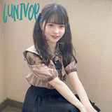 Lunivop Kawaii Long Sleeve Blouse For Women Shirts Japanese Style Sweet Tops Ladies’ Aesthetic