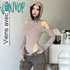 Lunivop Khaki High Elastic Tight Sexy Hot Mature Beautiful Confident Youth Girl All-Match Women’s