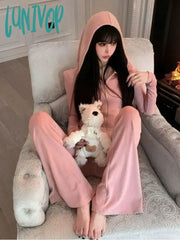 Lunivop Korean Style Zip Up Hoodies Women Kpop Vintage Cropped Sweatshirts Y2K Casual Slim Hooded