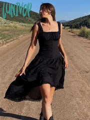 Lunivop Lace Up Slim Maxi Dresses For Women High Waist Corset Dress Womens Whitewedding Holiday