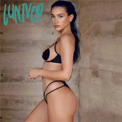 Lunivop Mesh Sexy Strappy Cut Out Bikini Sets Swimsuits Fashion Outfits Holiday Summer Beachwear