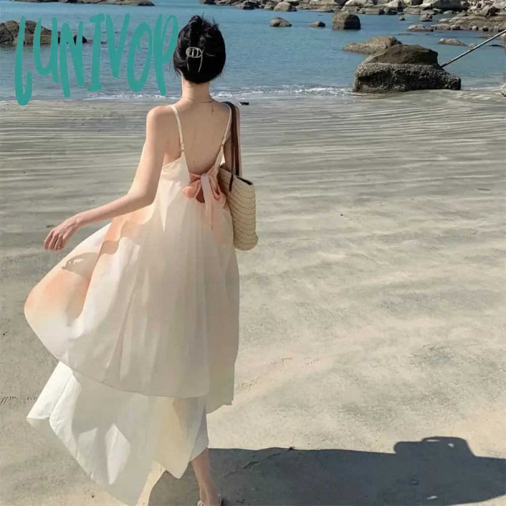 Lunivop New Daring Summer Graceful Socialite Dress Modern Women Stylish Chiffon Female Midi
