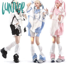 Lunivop New Moon Cross Leg Cover Japanese Cosplay Accessories Punk Girl Warmers Cute Women Summer