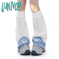 Lunivop New Moon Cross Leg Cover Japanese Cosplay Accessories Punk Girl Warmers Cute Women Summer