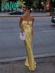 Lunivop New Women Elegant Thin Shoulder Straps Bodycon Bandage Dress Vestidos De Fiesta Birthday