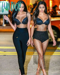 Lunivop New Women Fashion Sexy Black Gray Pink White Bandage Pants Designer Knitted Bodycon Pencil