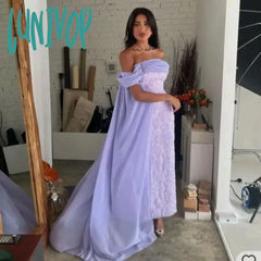 Lunivop Off The Shoulder Pleat Arab Evening Dresses Sexy Mermaid Beading With Cape Custom Fashion