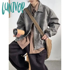 outfit inspo 2024 American High Street Niche Lapel Jacket Men's and Women's Retro Loose All-Match Trendy Casual Jacket