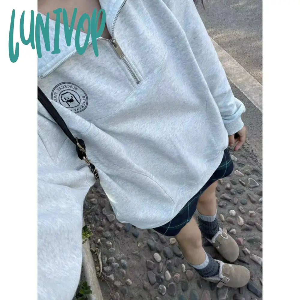 outfit inspo Female Height!!! Korean Style Campus Style Polo Collar Sweater Women's Ins Korean Style Student Top