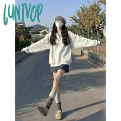 outfit inspo Female Height!!! Korean Style Campus Style Polo Collar Sweater Women's Ins Korean Style Student Top