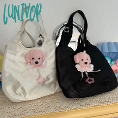 Lunivop Pink Y2K Womens Shoulder Bag Harajuku Original Cute Dog Japanese Style New In Handbag