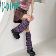 Lunivop Punk Gothic Ripped Leg Warmer Japanese Jk Cover Breathable Dark Y2K Hot Girl Stockings
