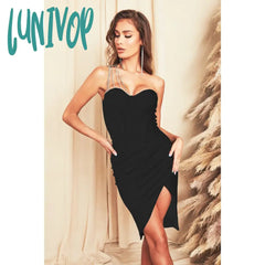 Lunivop Sexy Crystal Diamond Women Bandage Dress Vestidos De Fiesta Elegantes Para Mujer Wedding