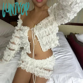 Lunivop Sexy Denim Crop Top For Women Deep V-Neck Button-Down Backless Vintage Solid Hot Gril Y2K