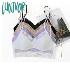Lunivop Sexy U Backless Invisible Bra Underwear Without Stones Thin Triangle Cup With Lace Mesh