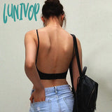 Lunivop Sexy U Backless Invisible Bra Underwear Without Stones Thin Triangle Cup With Lace Mesh