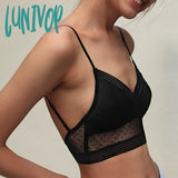 Lunivop Sexy U Backless Invisible Bra Underwear without stones Thin Triangle Cup Bra with Lace Mesh Wireless Bra Women Lingerie New