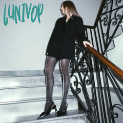 Lunivop Shiny Silver Wire Sexy Tights High Waist Bodycon See Through Ladies Stockings 2024 Summer