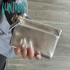 Lunivop Silver Fashion Wallets For Women Vintage Summer Small Korean Style Card Wallet Elegant Y2K