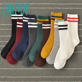 Lunivop Socks Women Woman Korean Version Japanese Striped Cotton Tube Pile Spring Ins Tide College